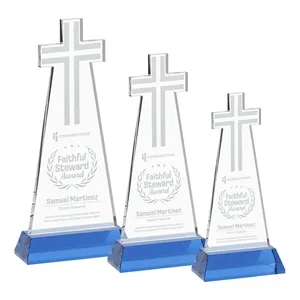 Cross Award on Hartford Base - Sky Blue