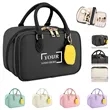 Leather Large Capacity Cosmetic Travel Bag | https://www.bestnamebadges.com