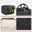 Leather Large Capacity Cosmetic Travel Bag | https://www.bestnamebadges.com
