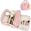 Leather Large Capacity Cosmetic Travel Bag | https://www.bestnamebadges.com
