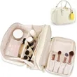 Leather Large Capacity Cosmetic Travel Bag | https://www.bestnamebadges.com