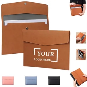 PU Leather A4 Document Folder