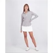 Zero Restriction® Shae Space-Dyed Stretch Zip Mock Pullover | https://www.bestnamebadges.com