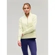Zero Restriction® Jolie Vintage Rounded Collar Sweatshirt | https://www.bestnamebadges.com
