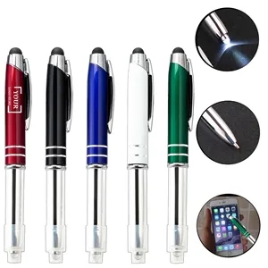 Touchscreen Stylus Pen With LED Flashlight