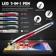 Touchscreen Stylus Pen With LED Flashlight | https://www.bestnamebadges.com