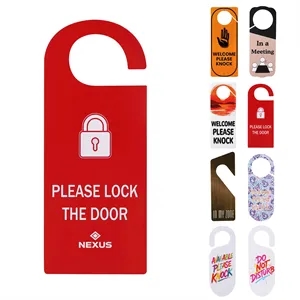 Double Sided Custom PVC Door Hanger Sign 10.2"x4"