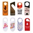 Double Sided Custom PVC Door Hanger Sign 10.2"x4" | https://www.bestnamebadges.com