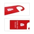 Double Sided Custom PVC Door Hanger Sign 10.2"x4" | https://www.bestnamebadges.com