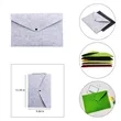 Felt Document File Bag With Snap Button | https://www.bestnamebadges.com