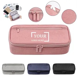 Large Capacity Oxford Cloth Stationery Pencil Case