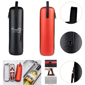Single Bottle Wine Carrier Travel Case