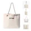 Natural Canvas Tote Bag | https://www.bestnamebadges.com