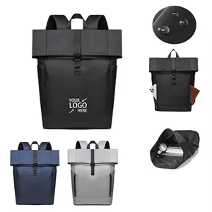 Waterproof Roll Top Laptop Backpack
