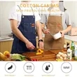Waterproof Canvas Apron with Cross Back Straps and Pockets | https://www.bestnamebadges.com