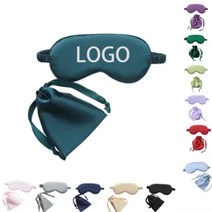 Silk Style Sleep Eye Mask with Storage Pouch