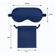 Silk Style Sleep Eye Mask with Storage Pouch | https://www.bestnamebadges.com