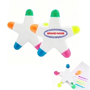 Star Shaped Highlighter Five Color Marker