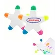 Star Shaped Highlighter Five Color Marker | https://www.bestnamebadges.com