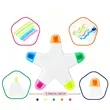 Star Shaped Highlighter Five Color Marker | https://www.bestnamebadges.com