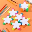 Star Shaped Highlighter Five Color Marker | https://www.bestnamebadges.com