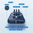 10000mAh Magnetic Wired Wireless Power Bank | https://www.bestnamebadges.com