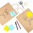 Kraft Paper Shopping Bag with Twisted Handles | https://www.bestnamebadges.com