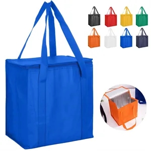 Insulated Non-Woven Cooler Bag with Zipper Closure