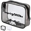 TSA Friendly Clear Square Dual Zipper Travel Toiletry Cube | https://www.bestnamebadges.com