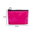 Reusable Clear PVC Travel Toiletry Pouch With Slider | https://www.bestnamebadges.com