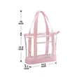 Stadium Approved Clear PVC Zippered Tote Bag With Handles | https://www.bestnamebadges.com