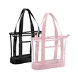 Stadium Approved Clear PVC Zippered Tote Bag With Handles | https://www.bestnamebadges.com