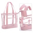 Stadium Approved Clear PVC Zippered Tote Bag With Handles | https://www.bestnamebadges.com