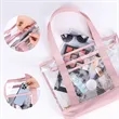 Stadium Approved Clear PVC Zippered Tote Bag With Handles | https://www.bestnamebadges.com