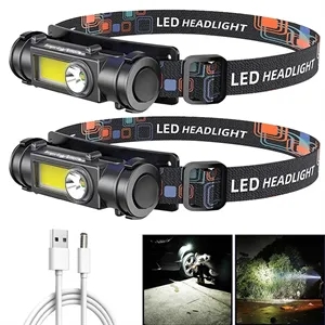 Rechargeable LED Headlamp With Adjustable Strap
