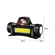 Rechargeable LED Headlamp With Adjustable Strap | https://www.bestnamebadges.com