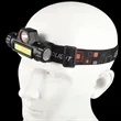 Rechargeable LED Headlamp With Adjustable Strap | https://www.bestnamebadges.com