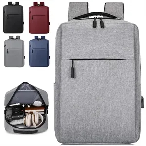15L Slim USB Laptop Backpack with Anti-Theft Design