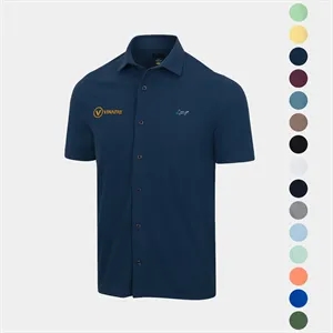 Gregnorman® Full Button Pique UPF 20+ Polo Men's Shirt