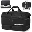 Waterproof Dry Wet Separation Gym Weekender Duffel Bag | https://www.bestnamebadges.com