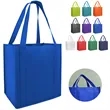 Box Style Non Woven Tote Bag with Reinforced Handles | https://www.bestnamebadges.com