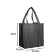 Box Style Non Woven Tote Bag with Reinforced Handles | https://www.bestnamebadges.com