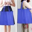Box Style Non Woven Tote Bag with Reinforced Handles | https://www.bestnamebadges.com