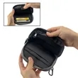 Quilted Diamond Pattern Mini Zippered Coin Purse Key Pouch | https://www.bestnamebadges.com