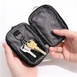 Quilted Diamond Pattern Mini Zippered Coin Purse Key Pouch | https://www.bestnamebadges.com