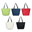 Two Tone Nylon Shopping Tote Bag with Contrast Handles | https://www.bestnamebadges.com