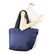 Two Tone Nylon Shopping Tote Bag with Contrast Handles | https://www.bestnamebadges.com