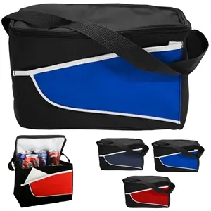 12 Cans Two Tone Insulated Cooler Bag with Shoulder Strap