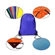 Nylon Drawstring Backpack with Custom Logo | https://www.bestnamebadges.com