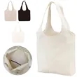 Eco Friendly Cotton Canvas Tote Bag with Long Handles | https://www.bestnamebadges.com